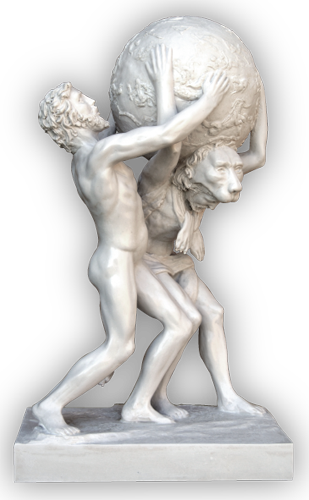 Las manzanas de oro de las Hespérides (Heracles y Atlas)